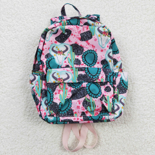western turquoise kids backpack