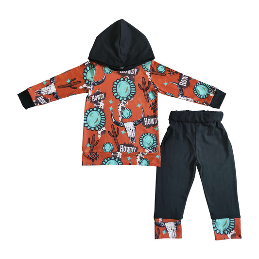 howdy cowboy hoodie outfits boy boutique clothes