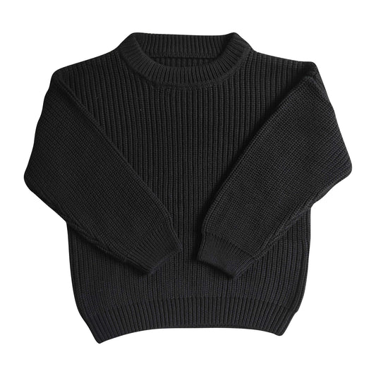soft black cotton wool sweater fall/winter
