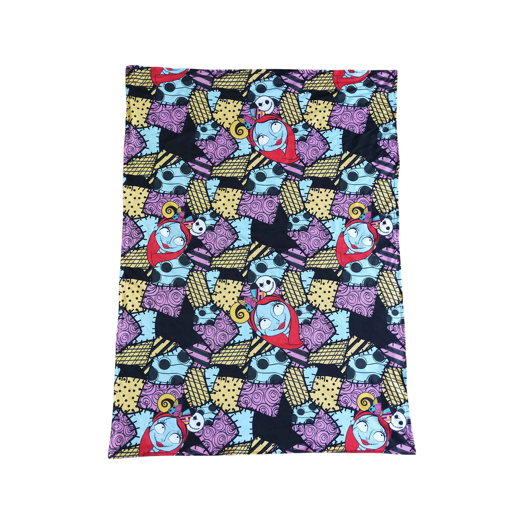 purple nightmare minky blanket for halloween