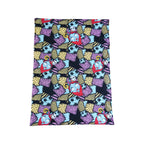 purple nightmare minky blanket for halloween