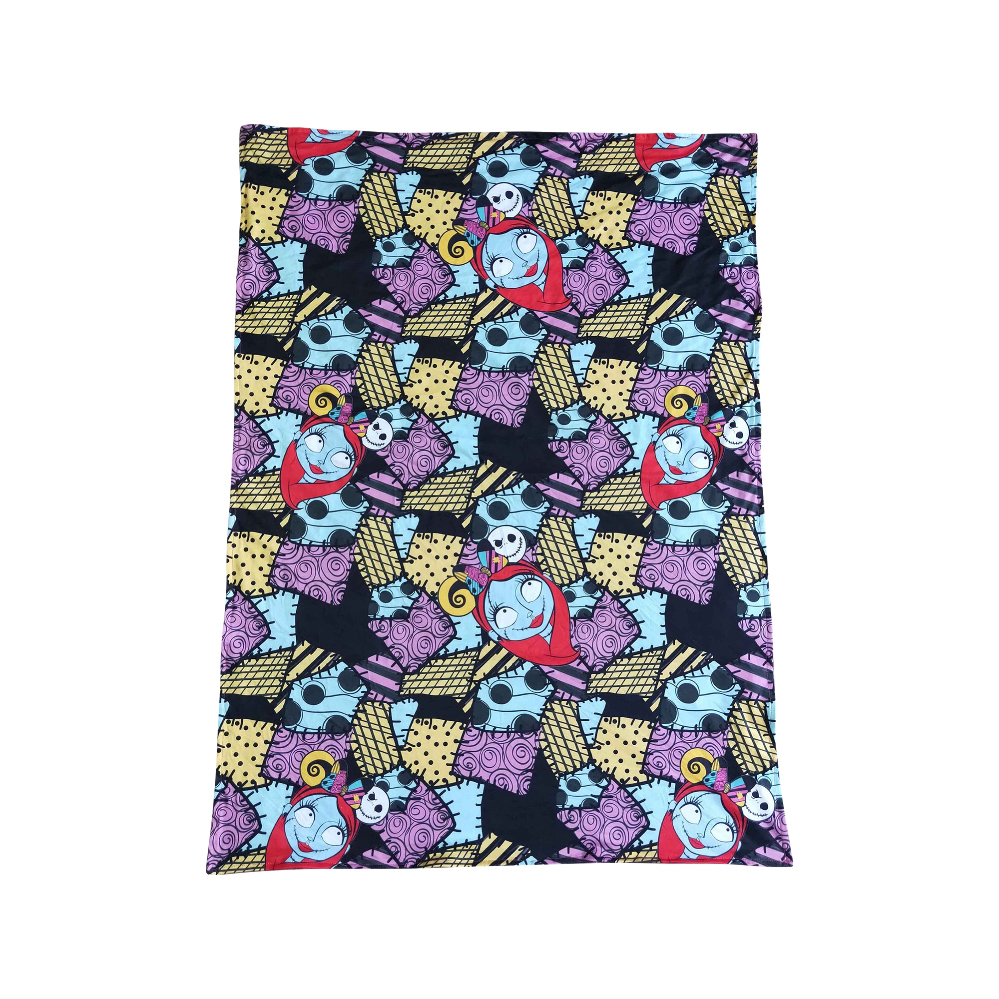 purple nightmare minky blanket for halloween