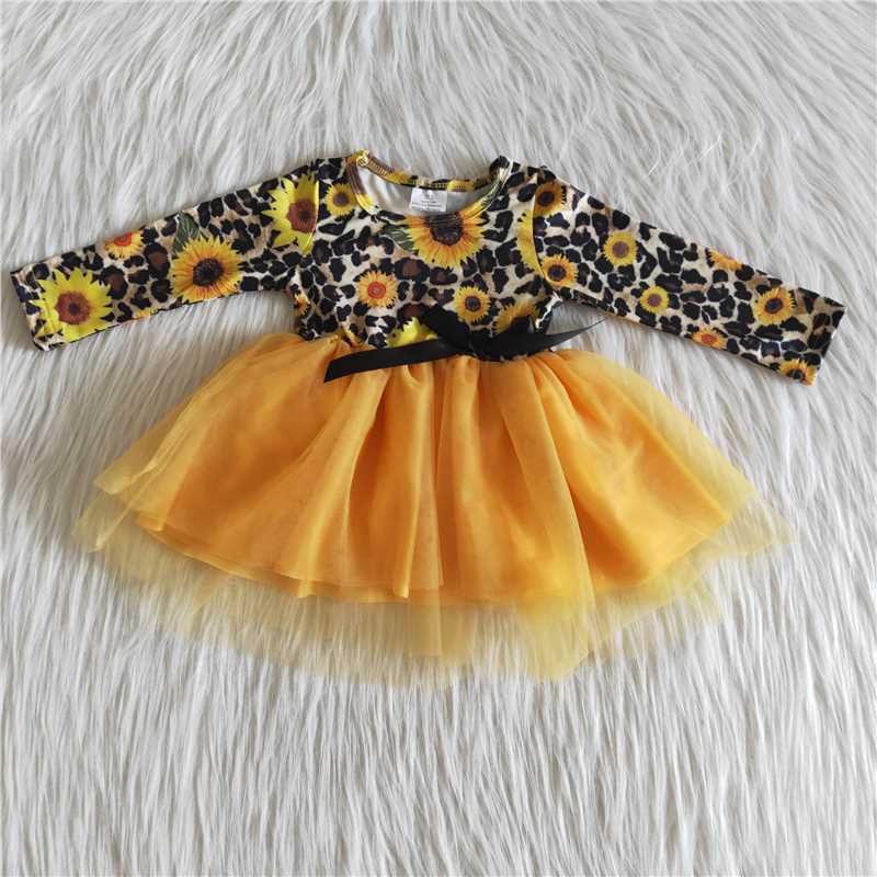 Fall Sunflower Tutu Dress Girls Clothes