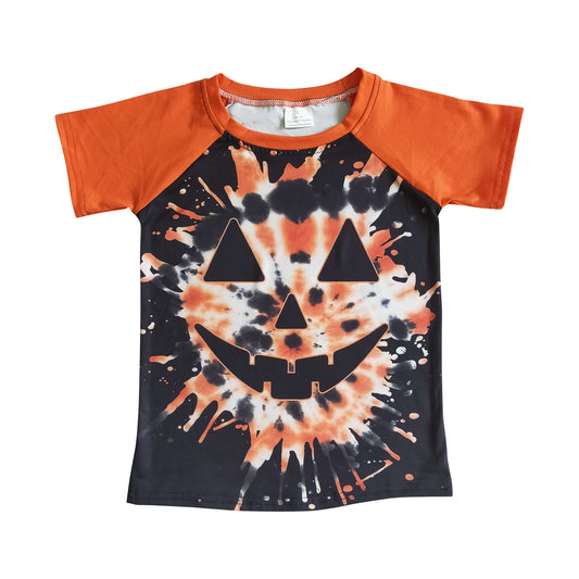 boy halloween orange t-shirt
