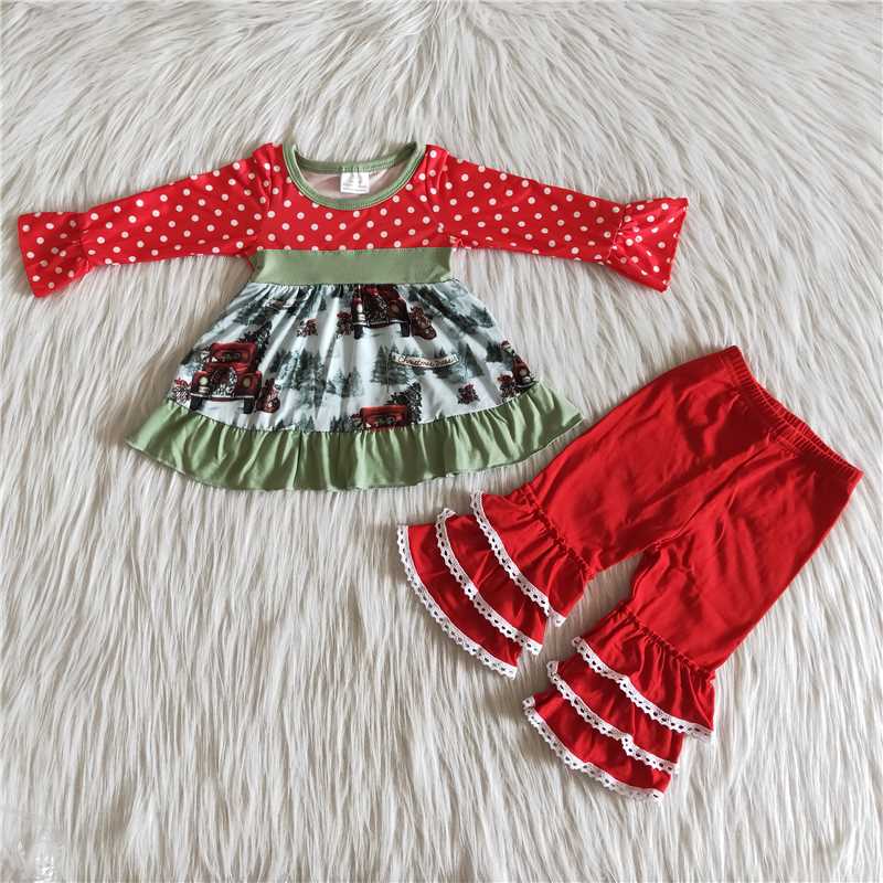 Red Ruffle Pants Christmas