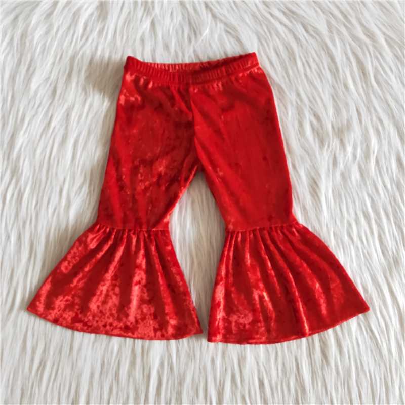 Red Velvet Bells Pants