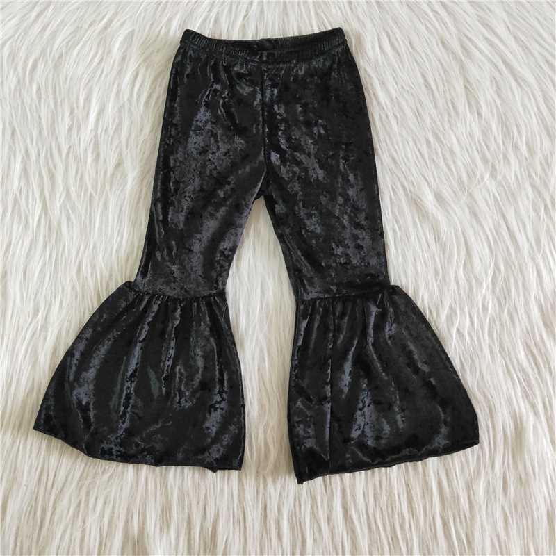 Black Velvet Bells Pants