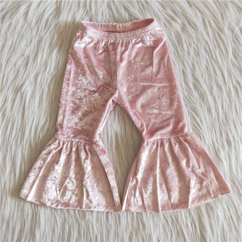 Pink Velvet Bells Pants