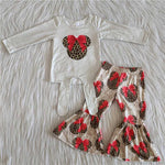 cartoon red bow bell outfit