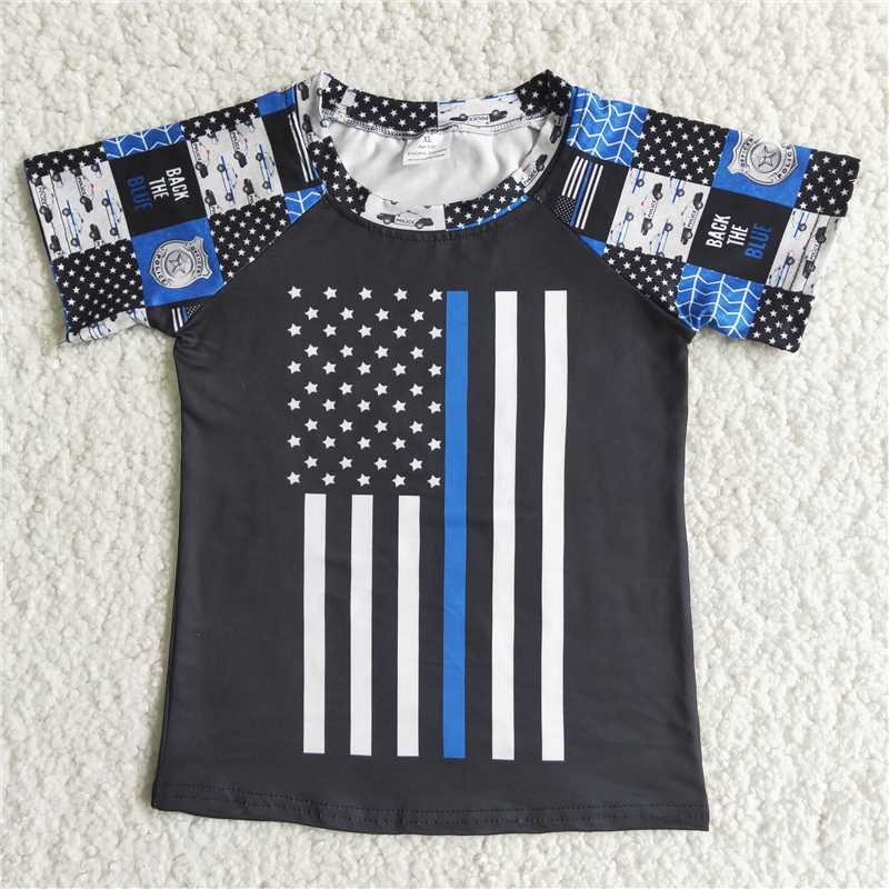Blue White Line Police