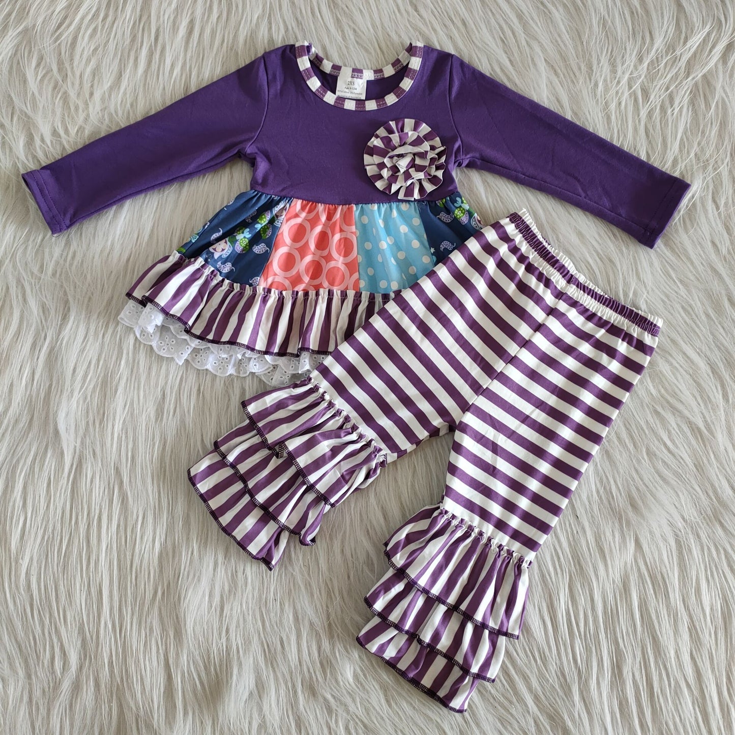 Purple Ruffle Outfit