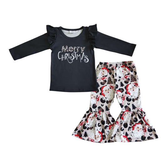 merry christmas outfit girls clothes set