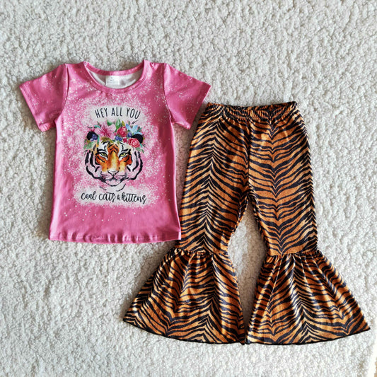 little girl tiger shirt cheetah outfit