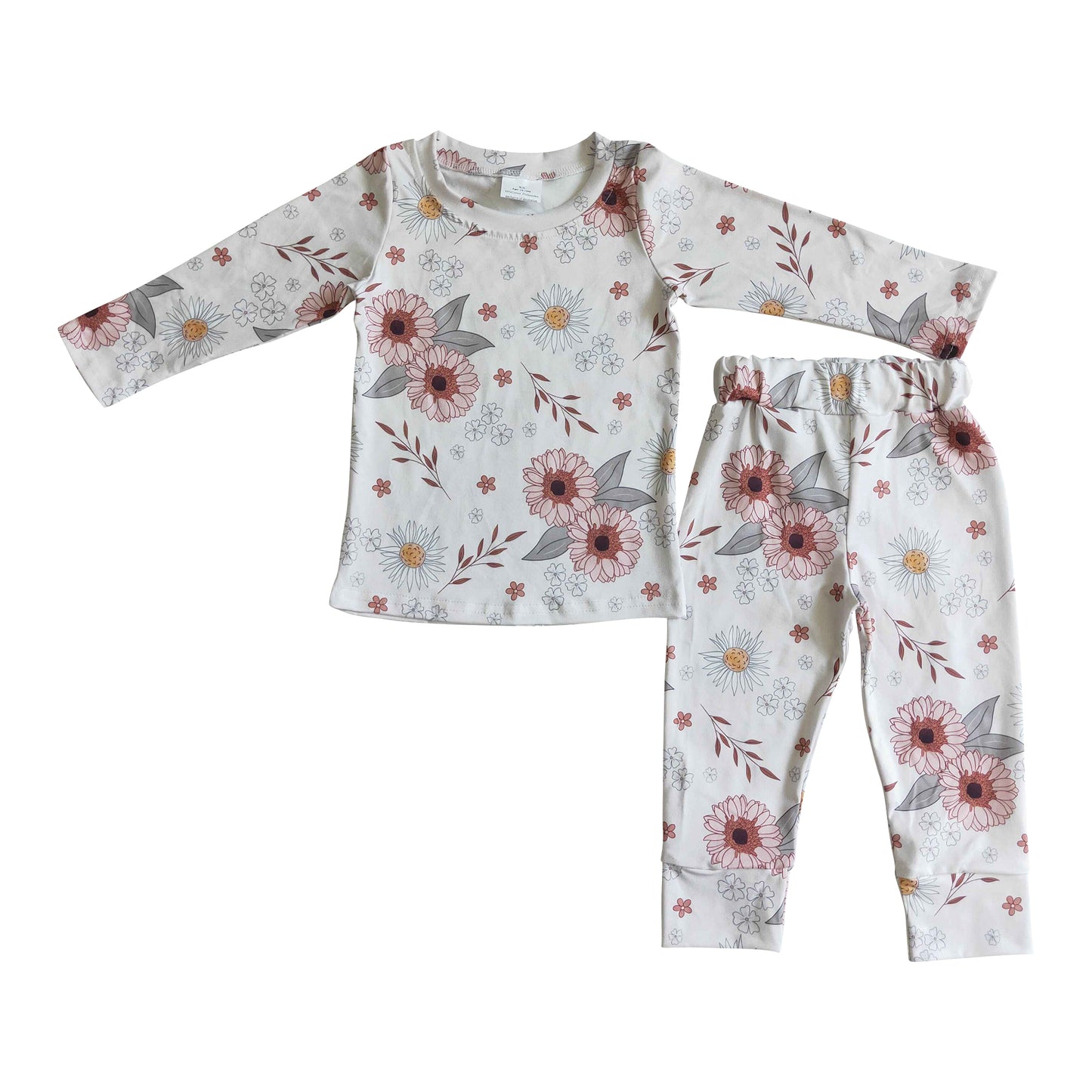girl clothing white floral outfit fall pajamas