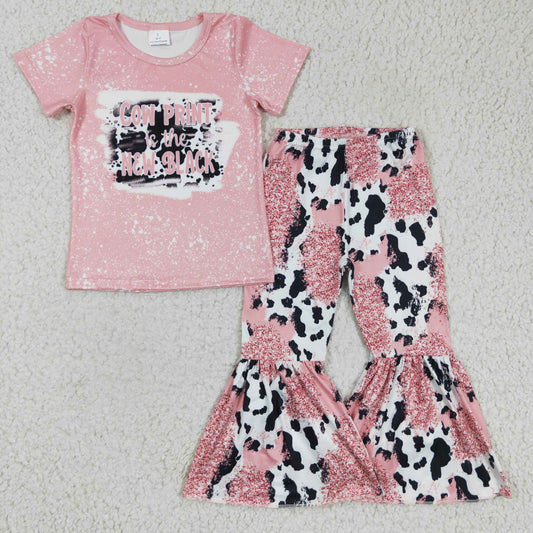 kids clothing cow print is the new black girl outfit