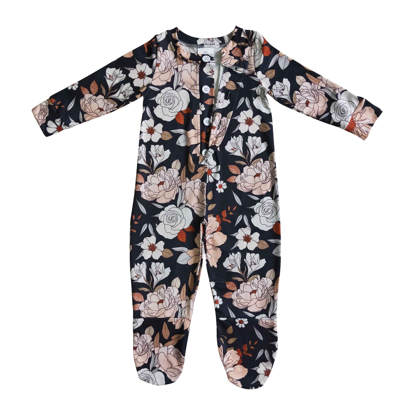 Floral baby romper