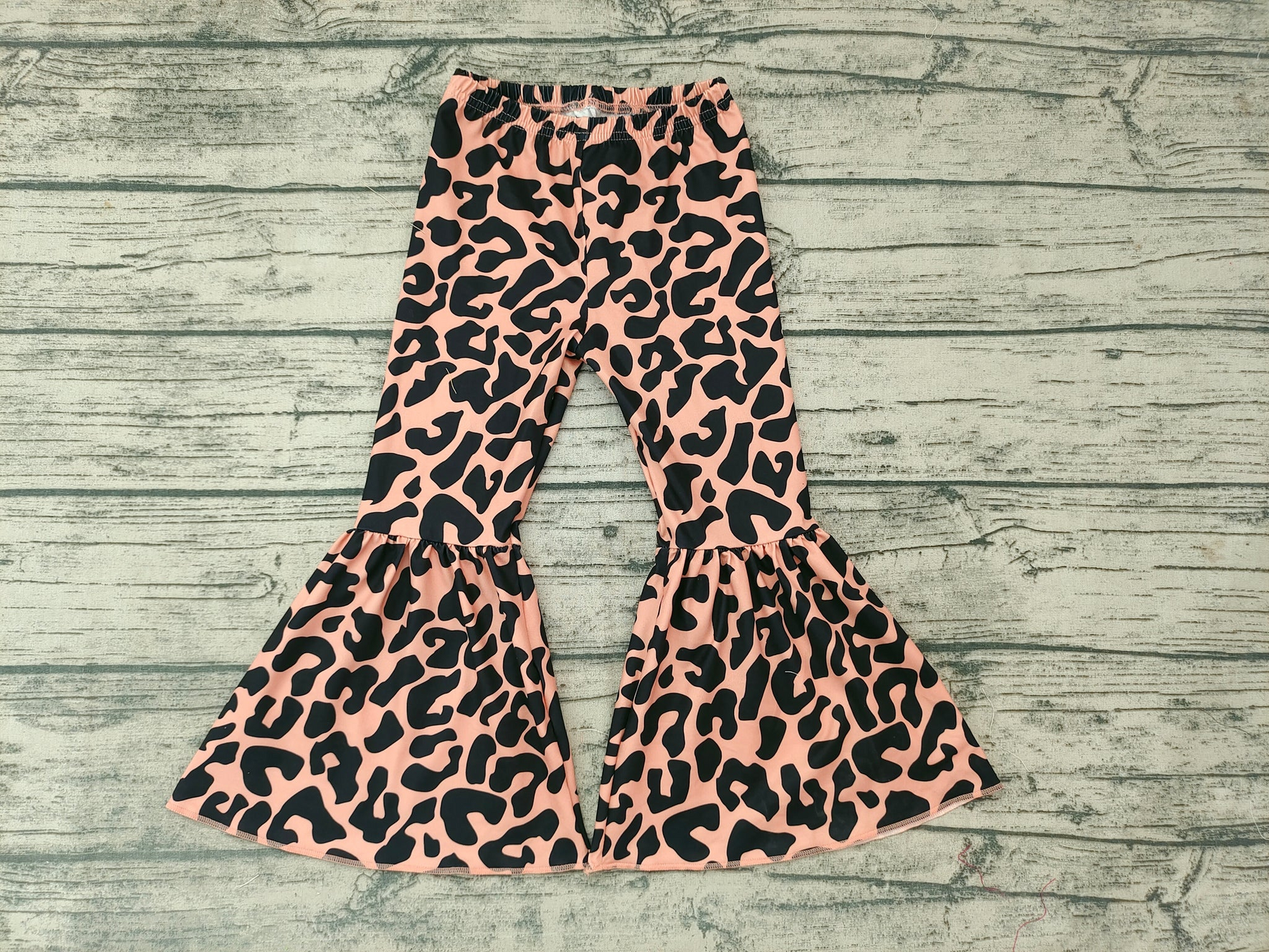 leopard print bell bottom flare pants
