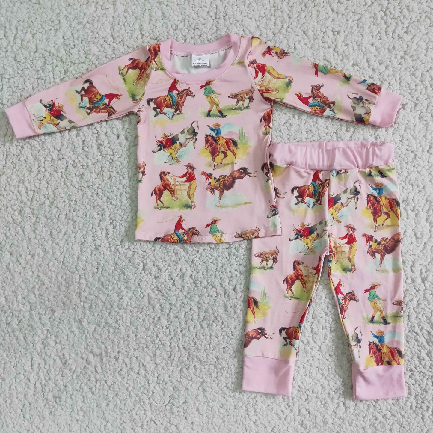 Pink Rodeo Pajamas Girls Clothing