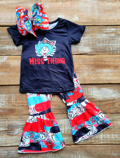 Dr suess bells outfit with bow