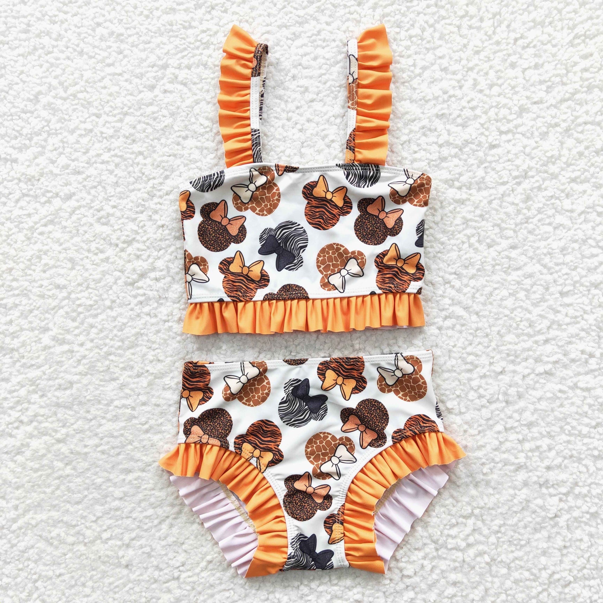 2pcs summer animal cartoon swimsuit girl clothes