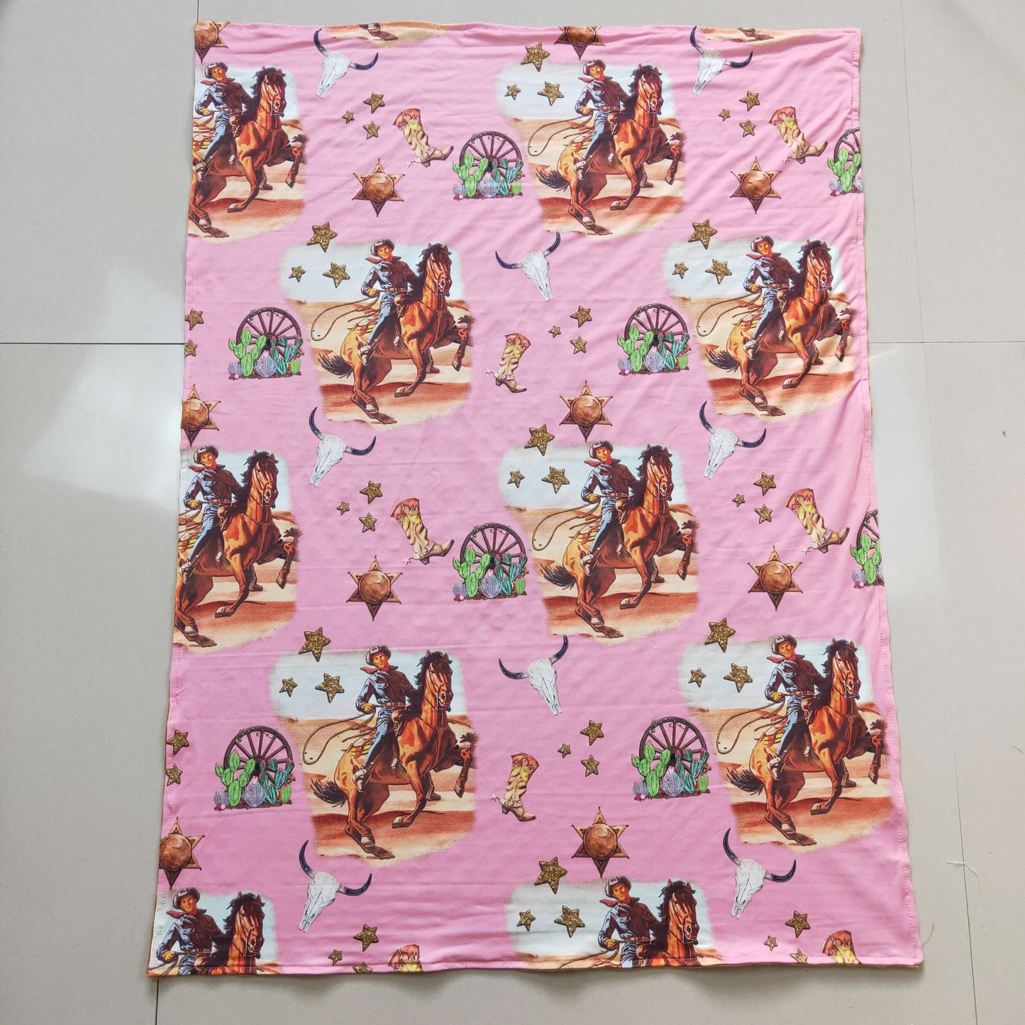 western rodeo blanket pink and brown