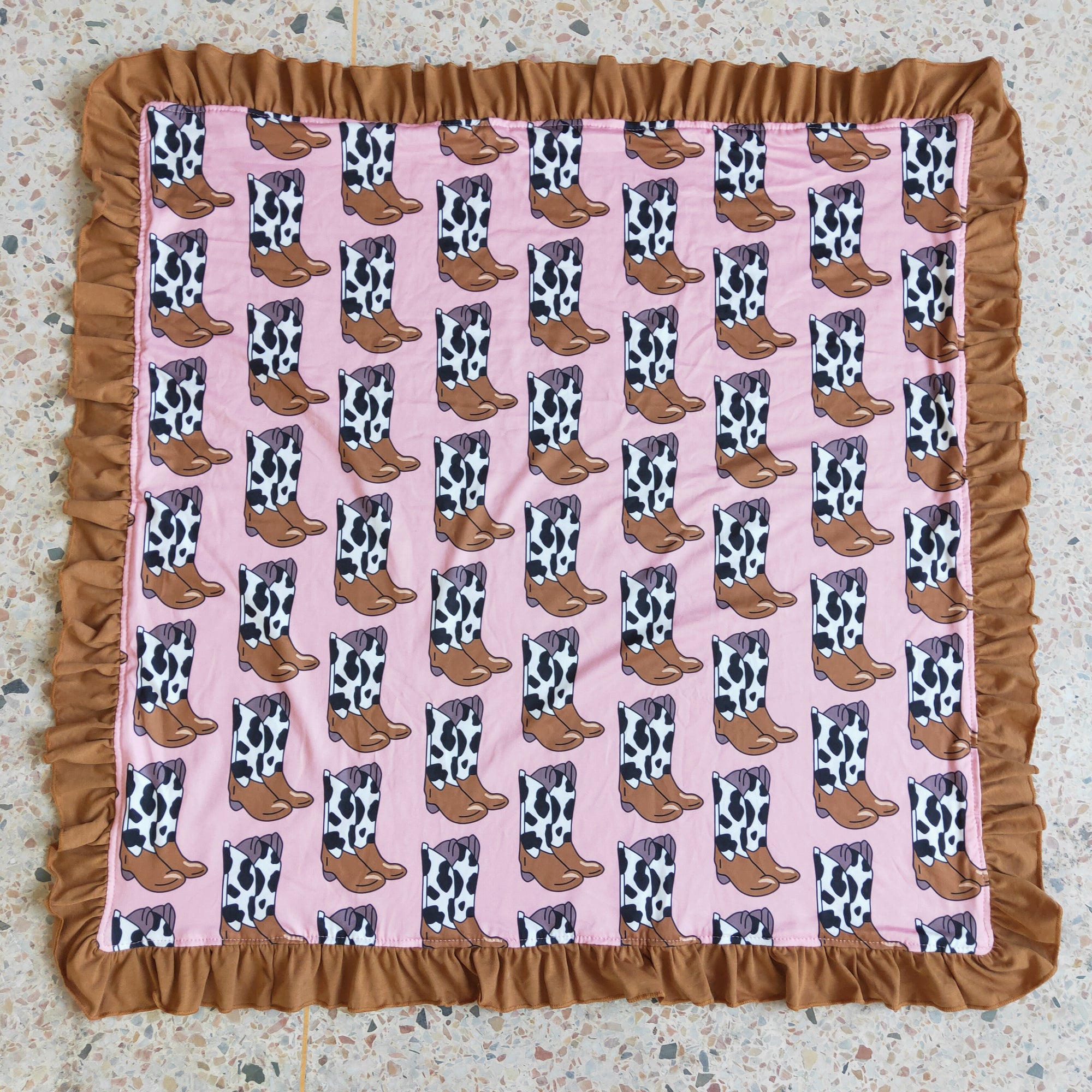 brown boots blanket