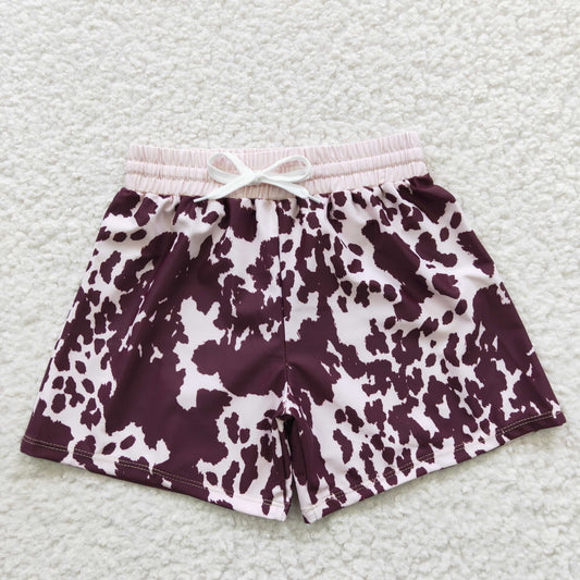 cow print swimsuit trunck for baby boy