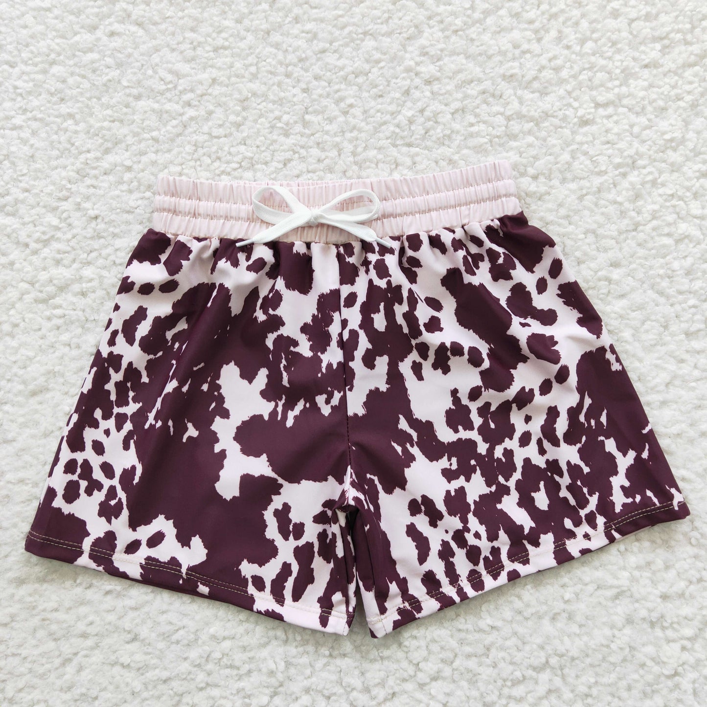 cow print swimsuit trunk for baby boy