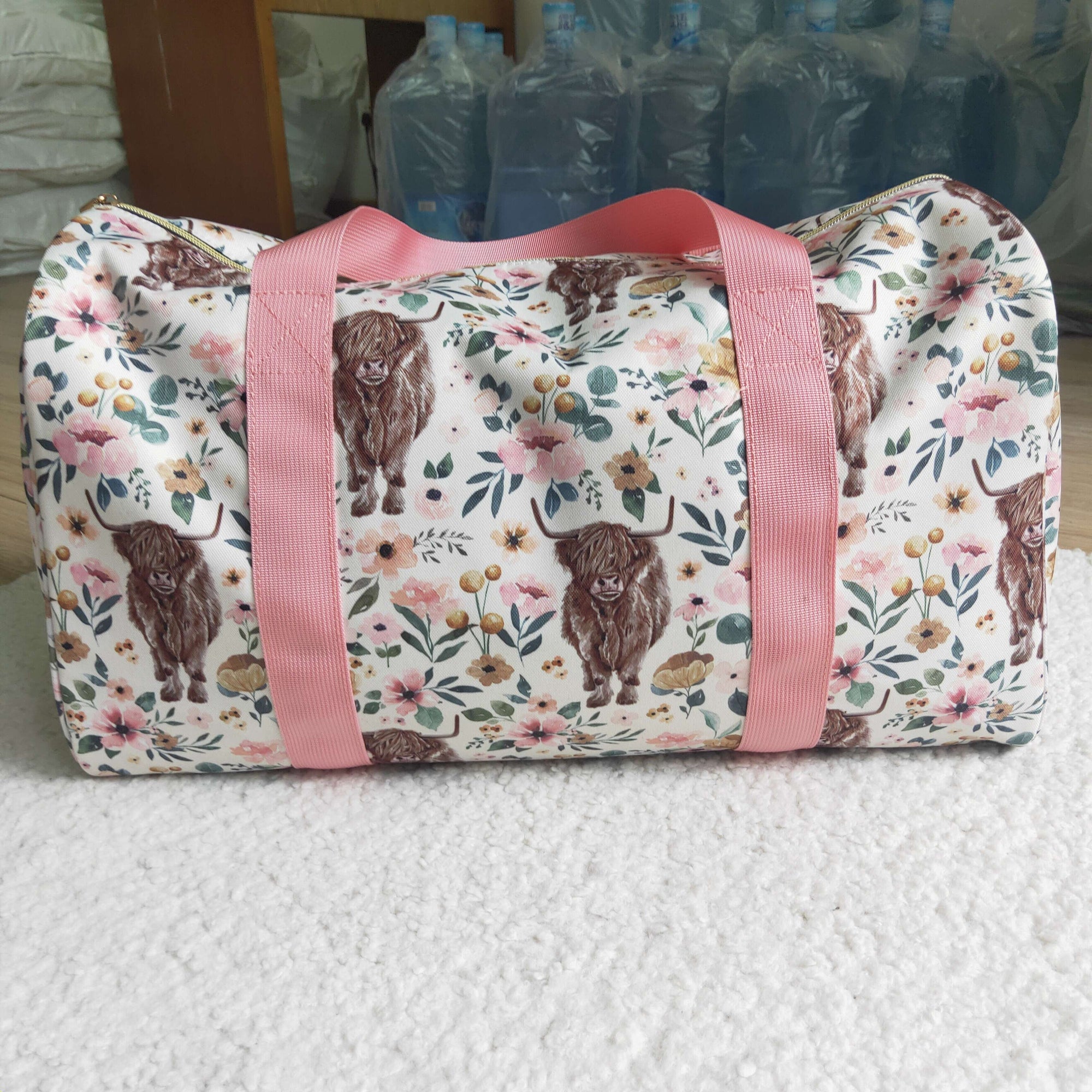 highland cow duffel & gym bags