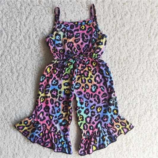 colorful leopard jumpsuit
