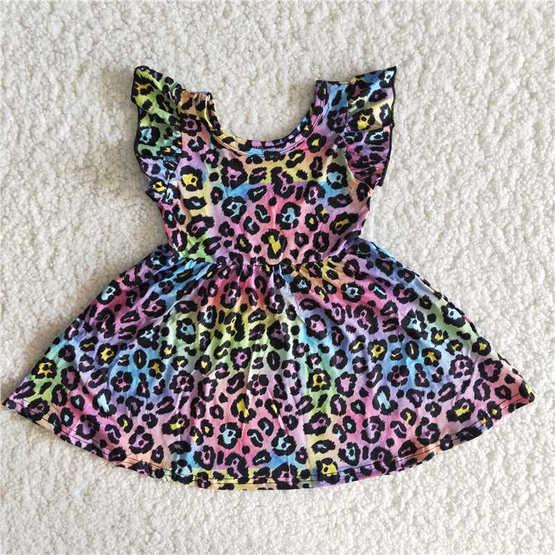 rainbow leopard dress
