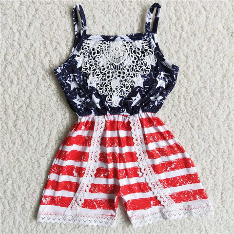stars and stripe suspender jumpsuit