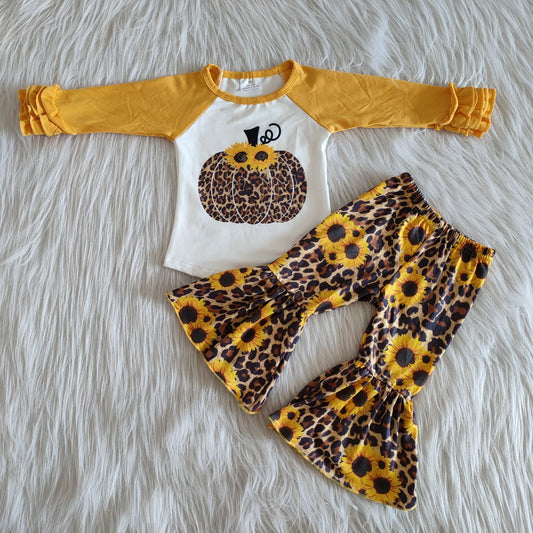 Sunflower Leopard Pumpkin Outfit