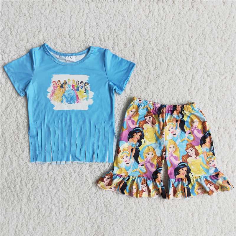 princess shorts set