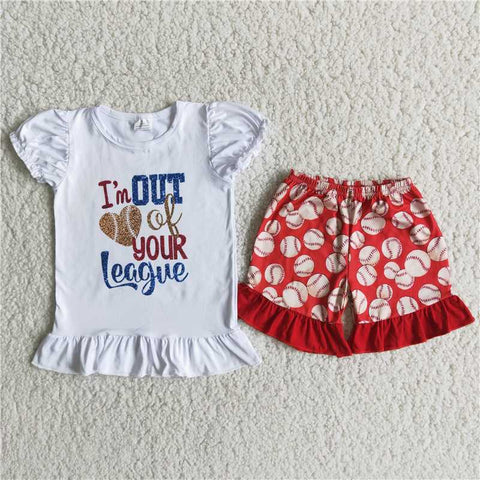 baseball shorts set