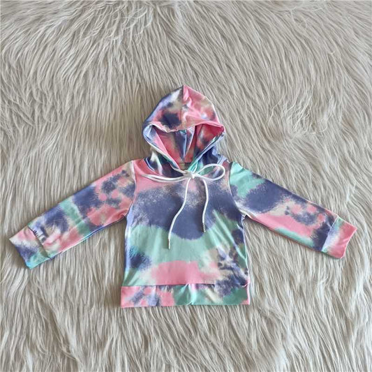 Unisex Tie Dye Hoodie Top