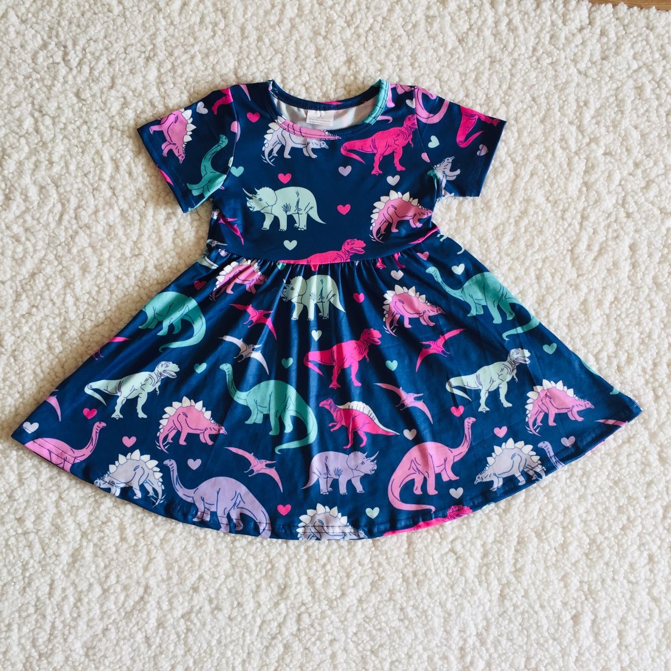 dinosaur twirl dress summer clothing girl