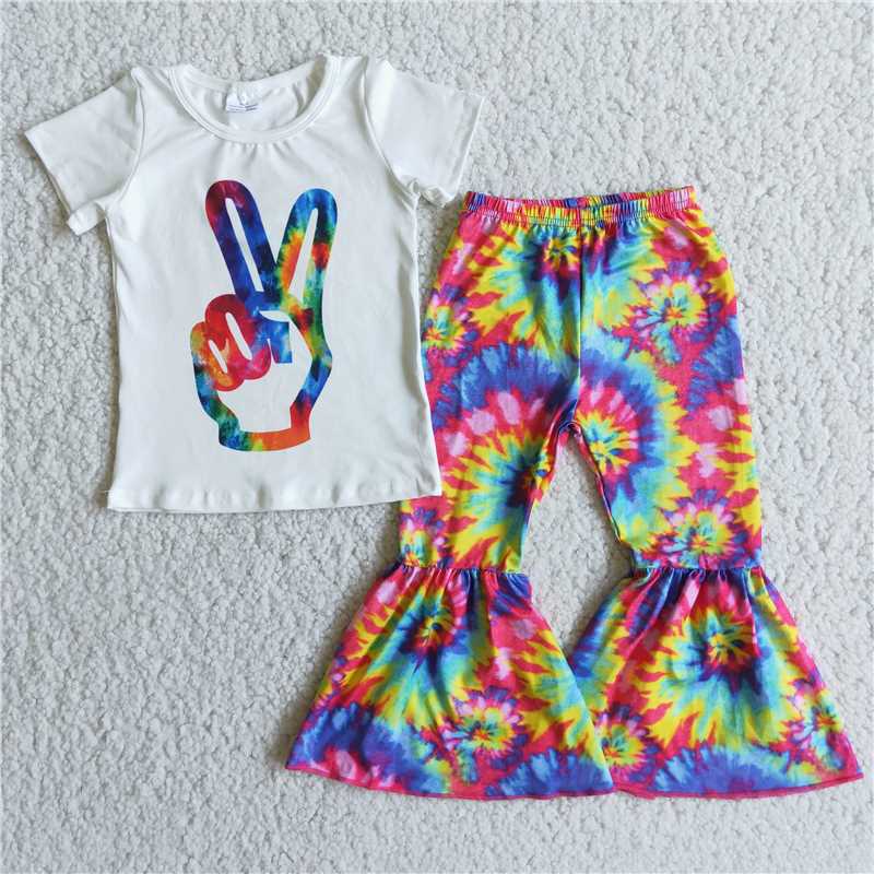 spring/summer kids girl's outfit pants clothse set