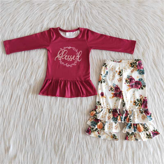 Blessed Floral Pants Set