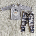 Grey Camo Pants Set