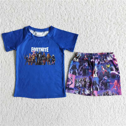 game fortnite shorts set boy summer clothing