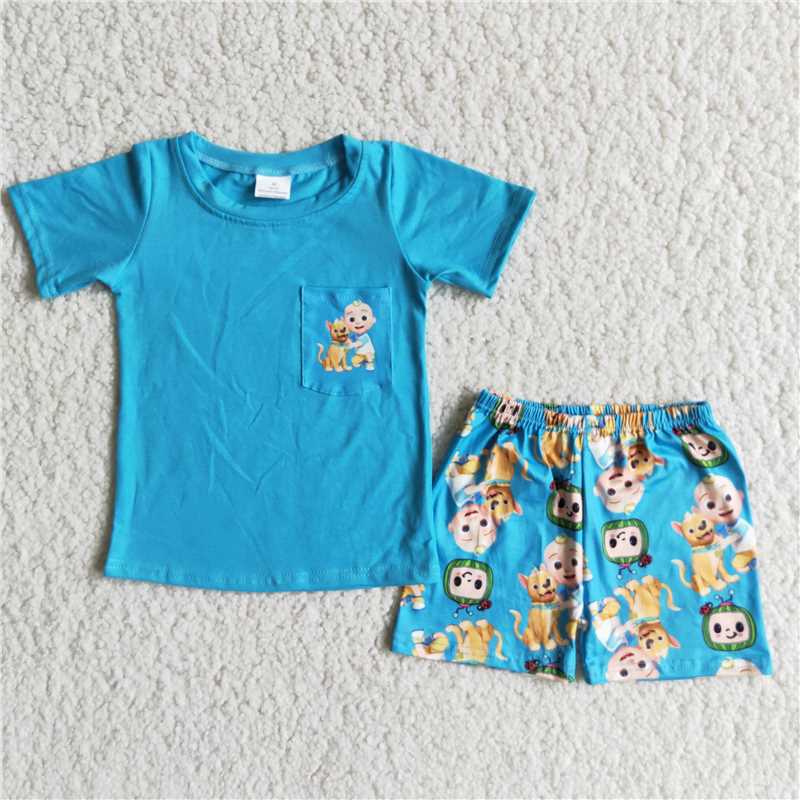boy's outfit shorts set summer