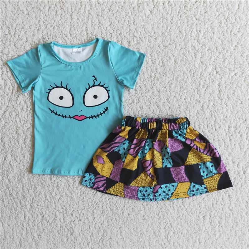 girl's nightmare skirt outfit Halloween clothing