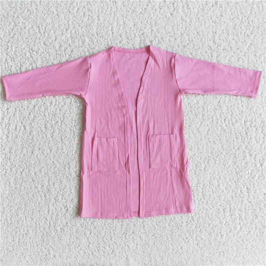 hot pink striped coat cardigan