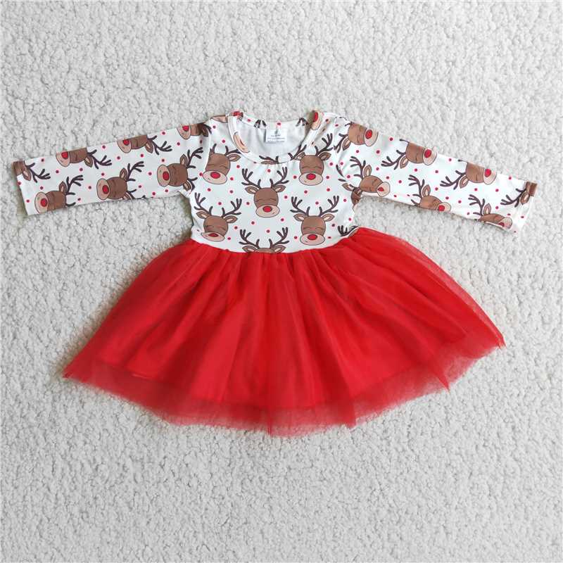 Rudolph Reindeer Tulle Dress