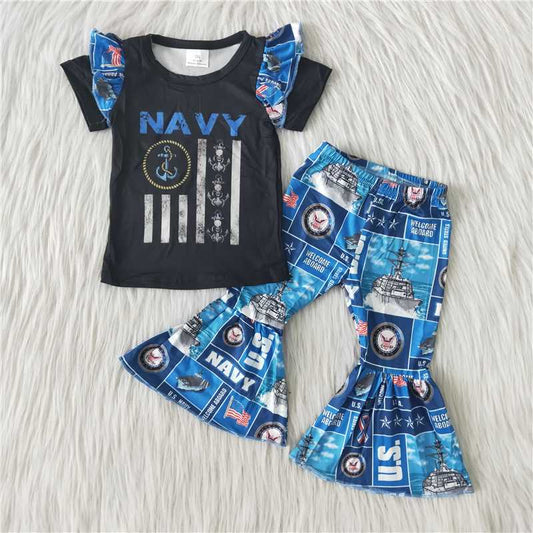 Cool Blue Navy Bells Set