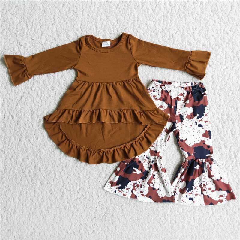 High and Low Brown Cow Outfit