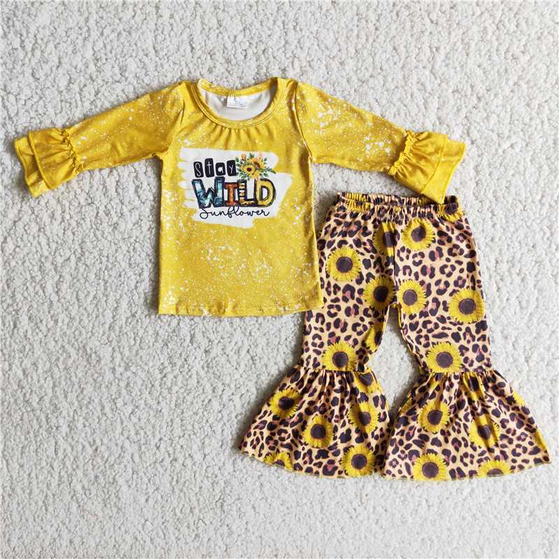 Stay Wild Leopard Sunflower Bells Set