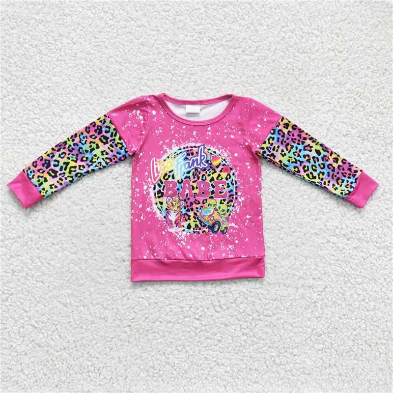 mama and me adult valentine top hot pink and rainbow leopard