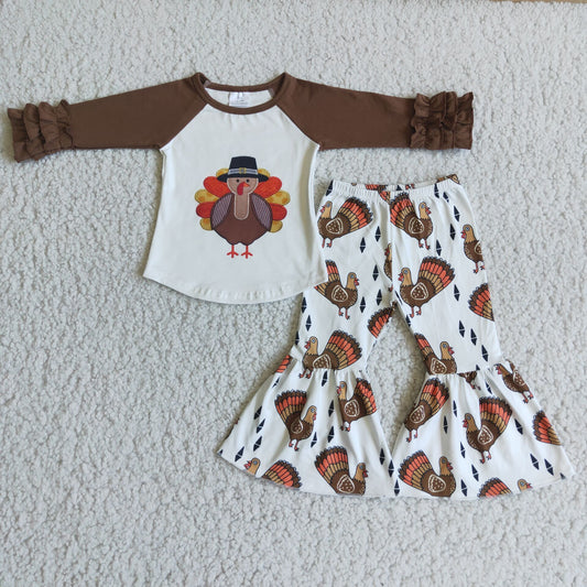 Turkey Print Outfit Thanksgiving Clothing